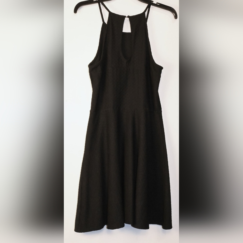 MOSSIMO SUPPLY CO. Vintage elegant black dress size L racerback with a button